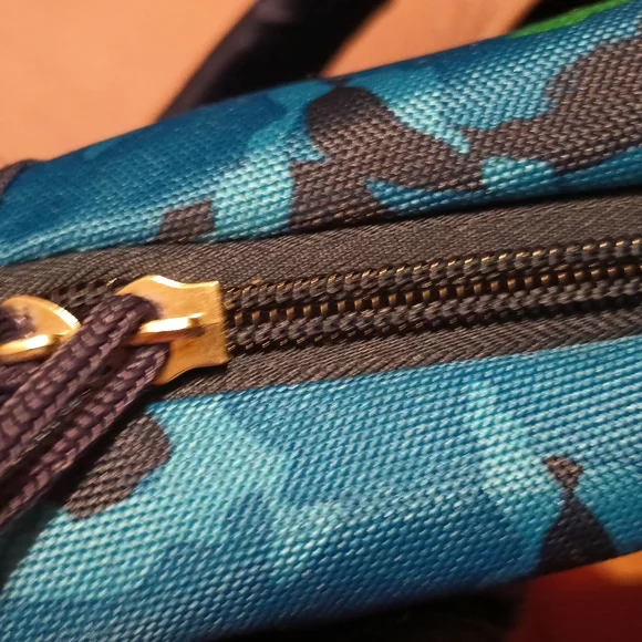 Green/Blue Camouflaged BackPack No Name - Picture 4 of 8